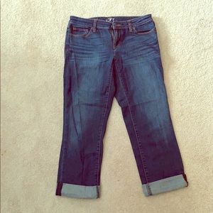 Capri-length jeans